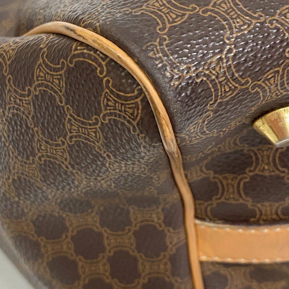 CELINE Handbag PVC Brown Macadam