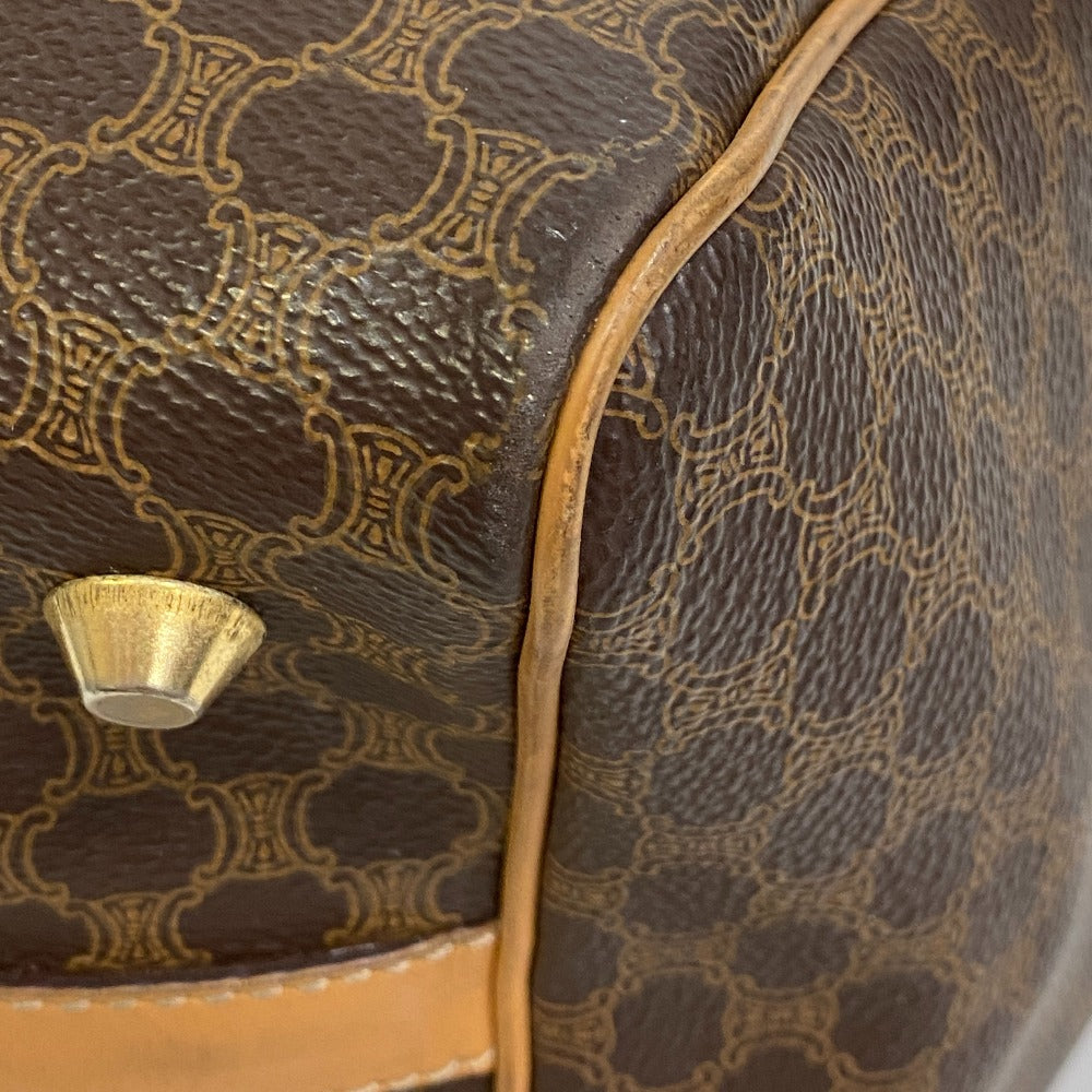 CELINE Handbag PVC Brown Macadam