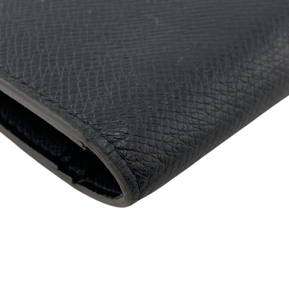 LOUIS VUITTON Long Wallet Purse M30385 leather black Bifold Walletlong wallet Taiga Portefeuille Plaza mens