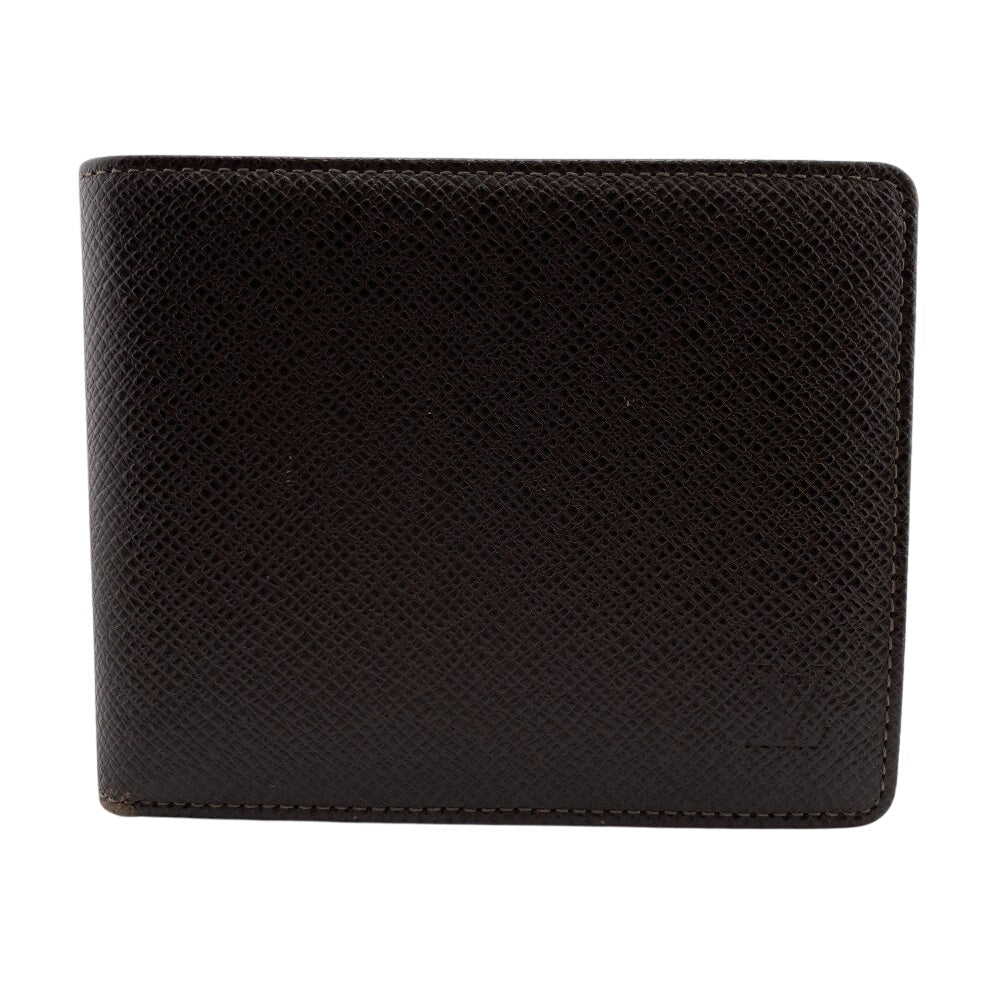 LOUIS VUITTON Bifold Wallet M30428 Taiga Brown Taiga Porte Billets 3 Cartes Crdit