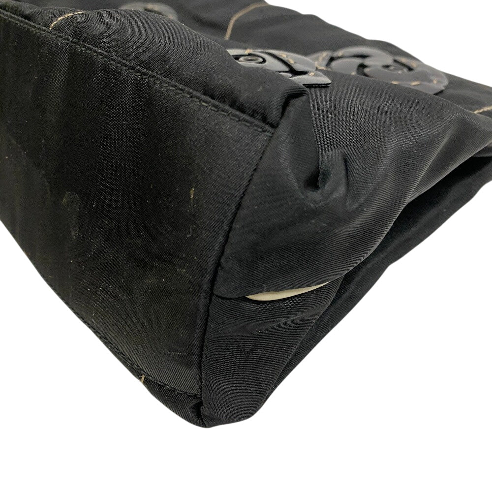 PRADA Handbag Nylon black flour Women