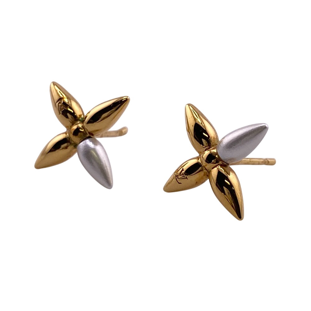 LOUIS VUITTON Pierce M00950 metal gold Pierce Studs Louisette Women