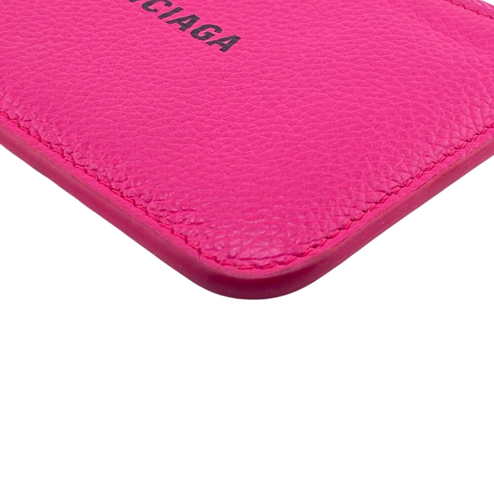 BALENCIAGA Coin case Grain Calfskin Leather pink Grain calfskin Cash Large Long Coin and Card Holder Women