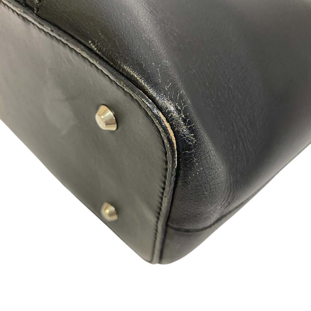 BURBERRY Tote Bag leather black Nova Check mens