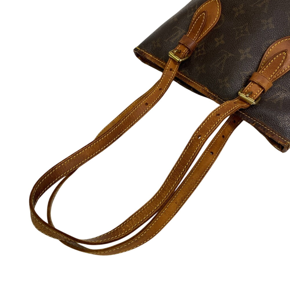 LOUIS VUITTON Tote Bag M42238 leather Brown Monogram BucketPM