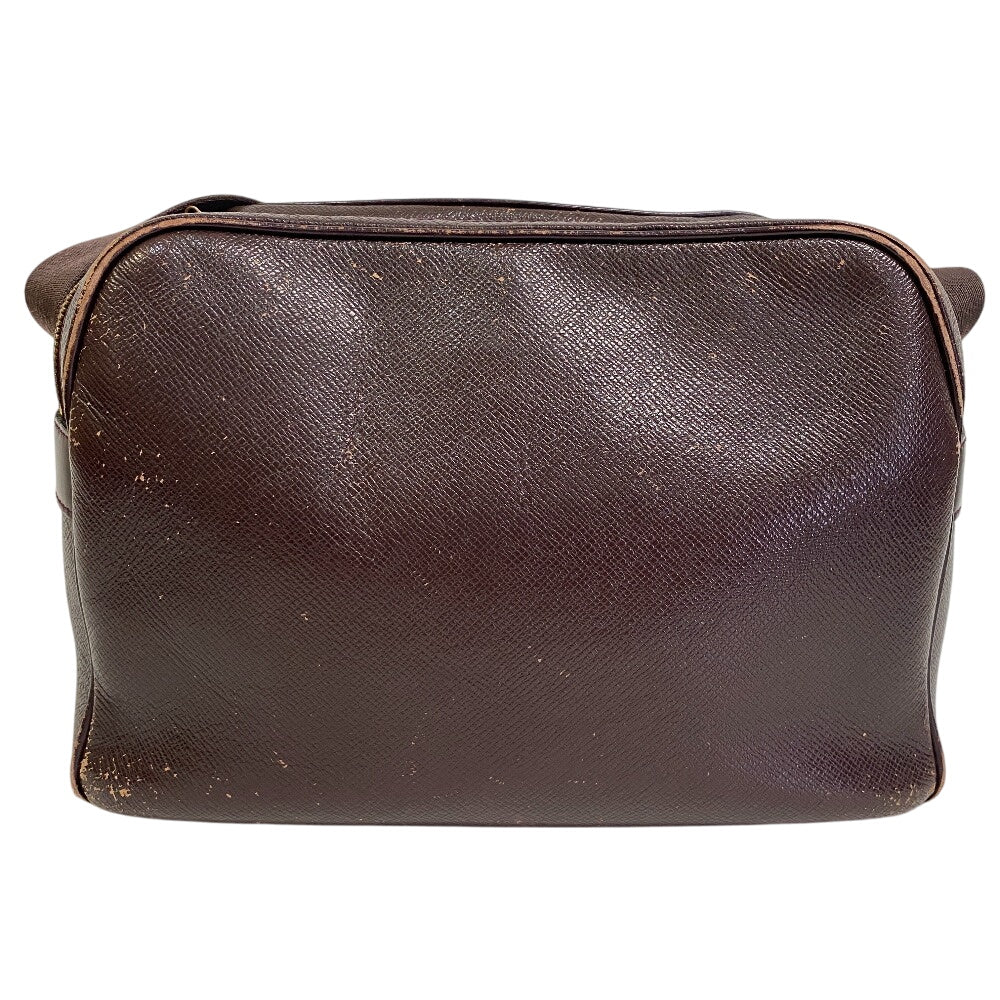 LOUIS VUITTON Shoulder Bag M30156 Leather, Canvas Brown Crossbody Taiga Reporter PM mens