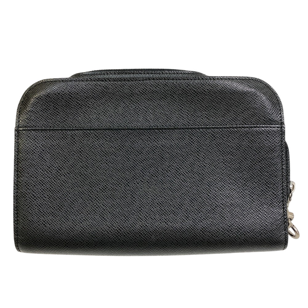LOUIS VUITTON business bag M30182 Taiga black Taiga Baikal mens