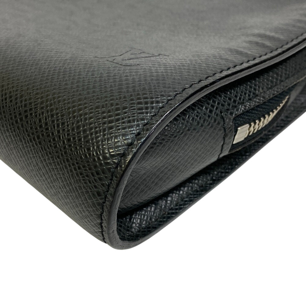 LOUIS VUITTON business bag M30182 Taiga black Taiga Baikal mens