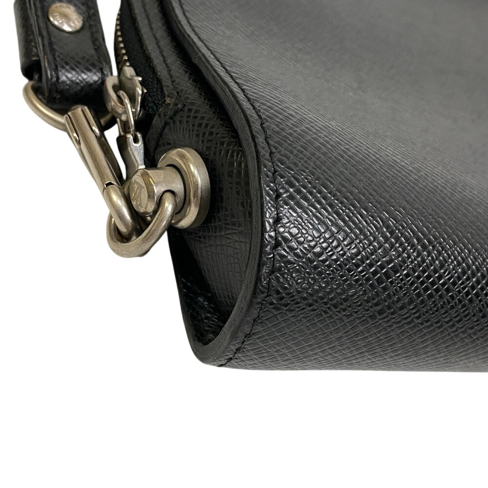 LOUIS VUITTON business bag M30182 Taiga black Taiga Baikal mens