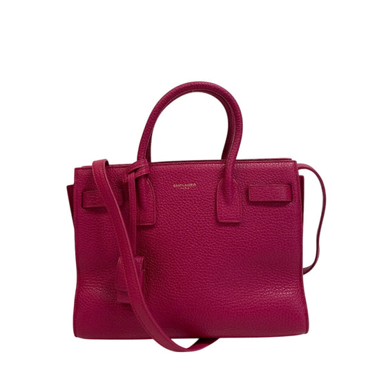 SAINT LAURENT Handbag leather pink 2WAY Shoulder Bag sucked jour baby Women