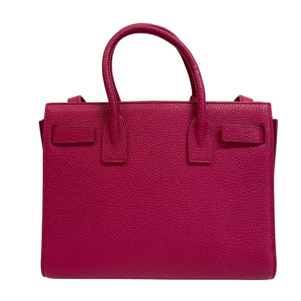 SAINT LAURENT Handbag leather pink 2WAY Shoulder Bag sucked jour baby Women
