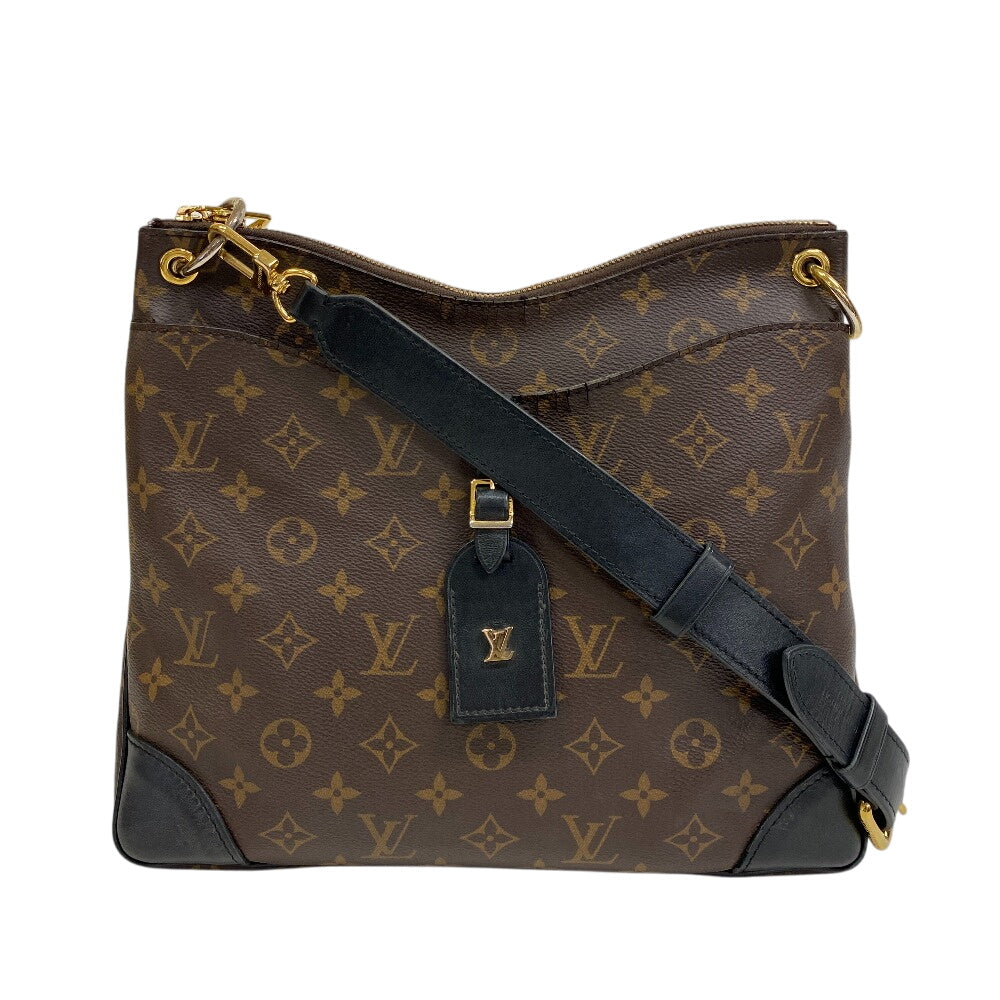 LOUIS VUITTON Shoulder Bag M45353 PVC coated canvas, leather Brown Monogram Odeon NM PM