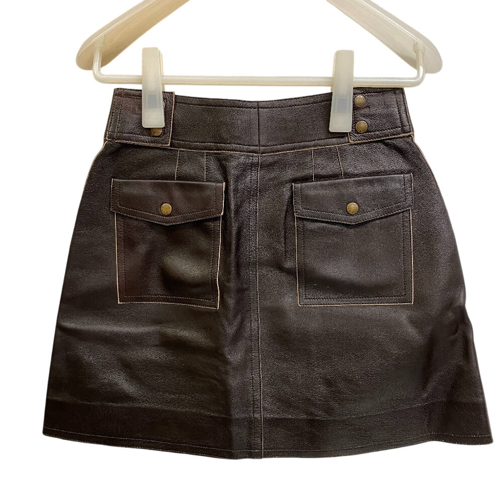 LOUIS VUITTON setup lambskin Brown Vintage ready-to-wear 34