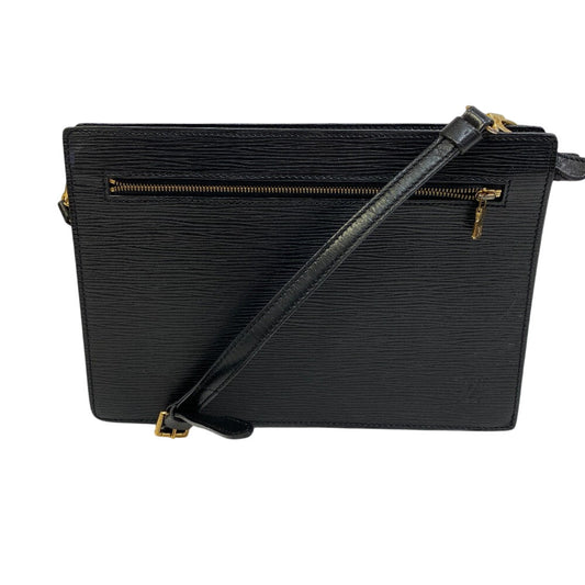 LOUIS VUITTON Shoulder Bag M52112 Epi Leather black Clutch bag business bag 2Way Epi Enghien mens