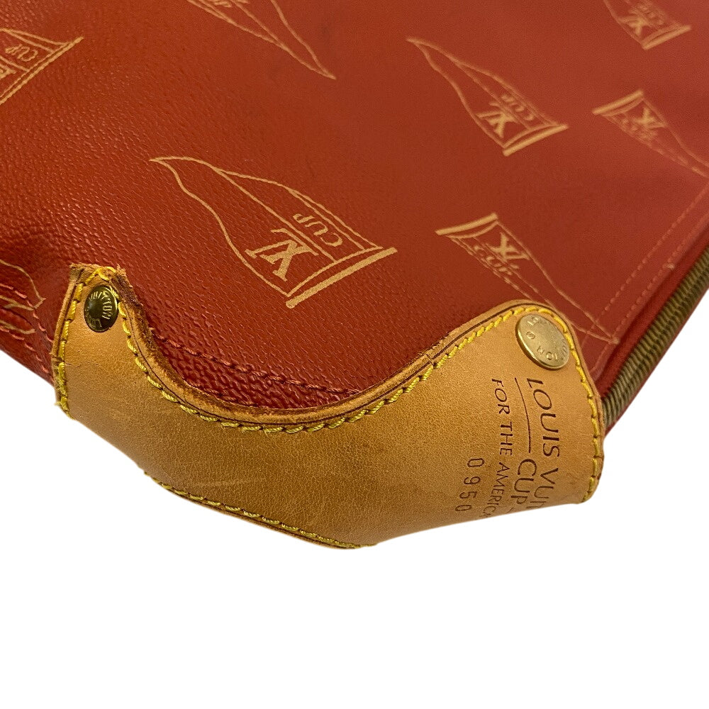 LOUIS VUITTON Travel case M80020 leather Orange Garment case Kabul louis vuitton cup mens(Unisex)