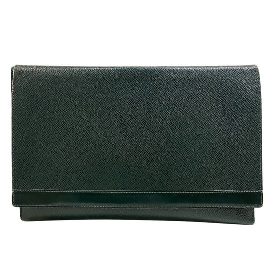 LOUIS VUITTON Clutch bag M30204 leather green Taiga Volga