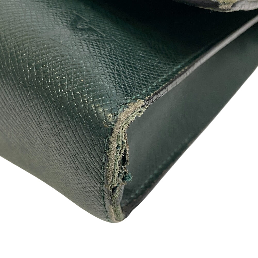 LOUIS VUITTON Clutch bag M30204 leather green Taiga Volga