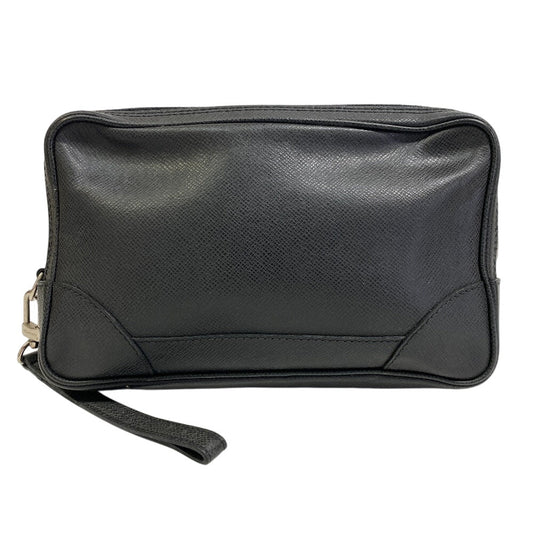 LOUIS VUITTON Clutch bag M31142 leather black Taiga Pavel