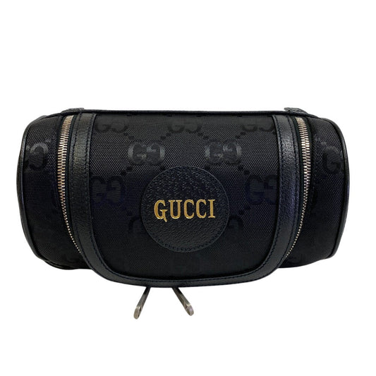 GUCCI Cosmetics Pouch 739378 Nylon black Cosmetic case, business bag, clutch bag Jumbo GG Women