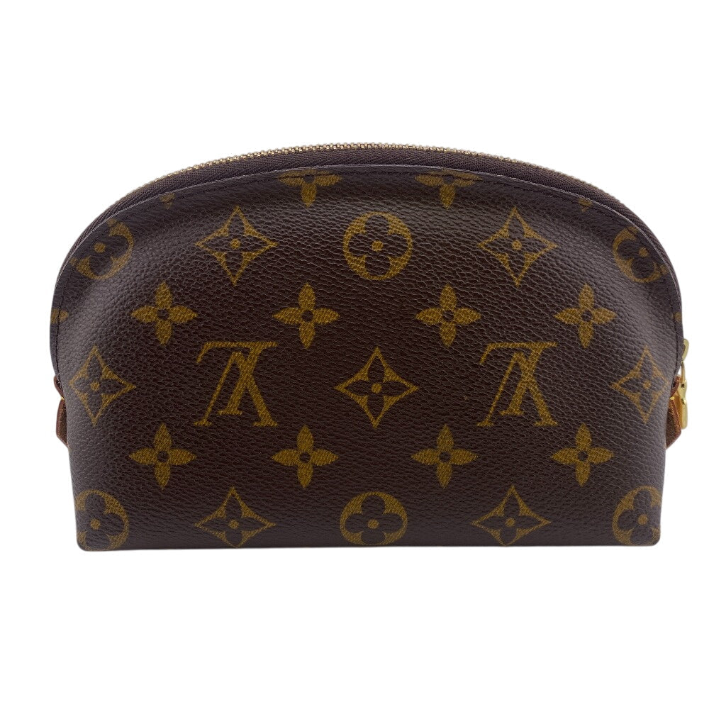 LOUIS VUITTON Cosmetics Pouch M47515 leather Brown Cosmetics Pouch Monogram Pochette CosmetiquePM Women