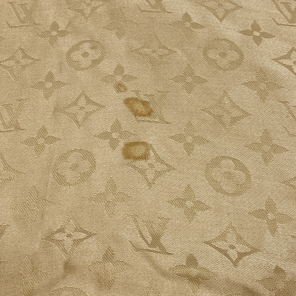 LOUIS VUITTON Stall silk beige Monogram Shine Women
