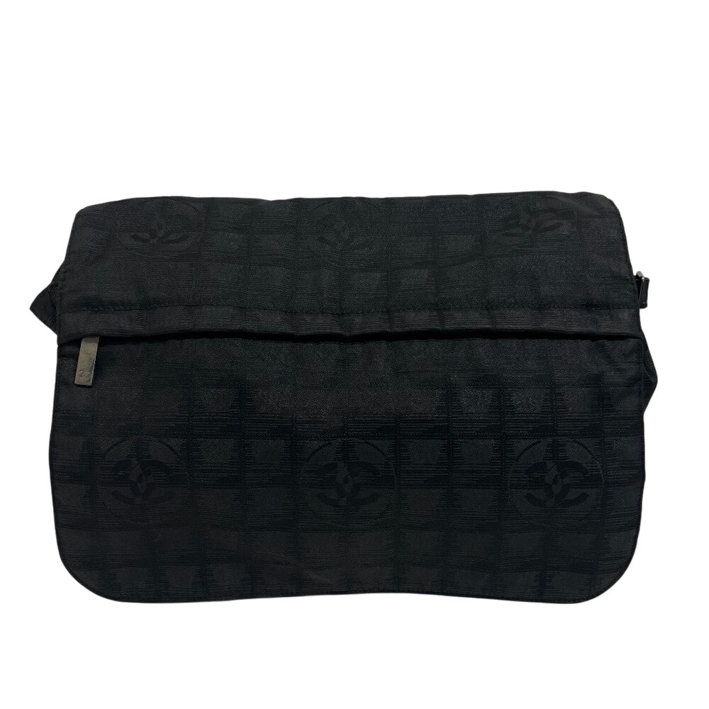 CHANEL Shoulder Bag Nylon black New travel line
