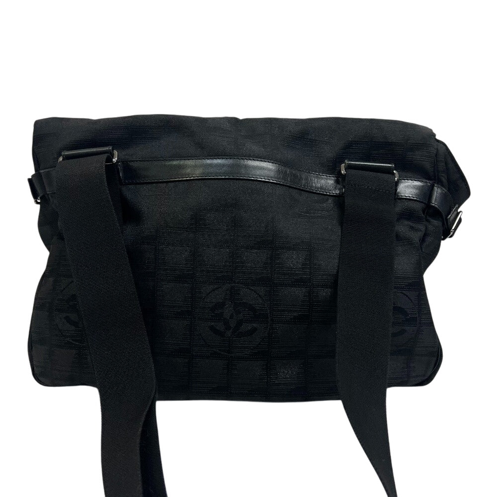 CHANEL Shoulder Bag Nylon black New travel line
