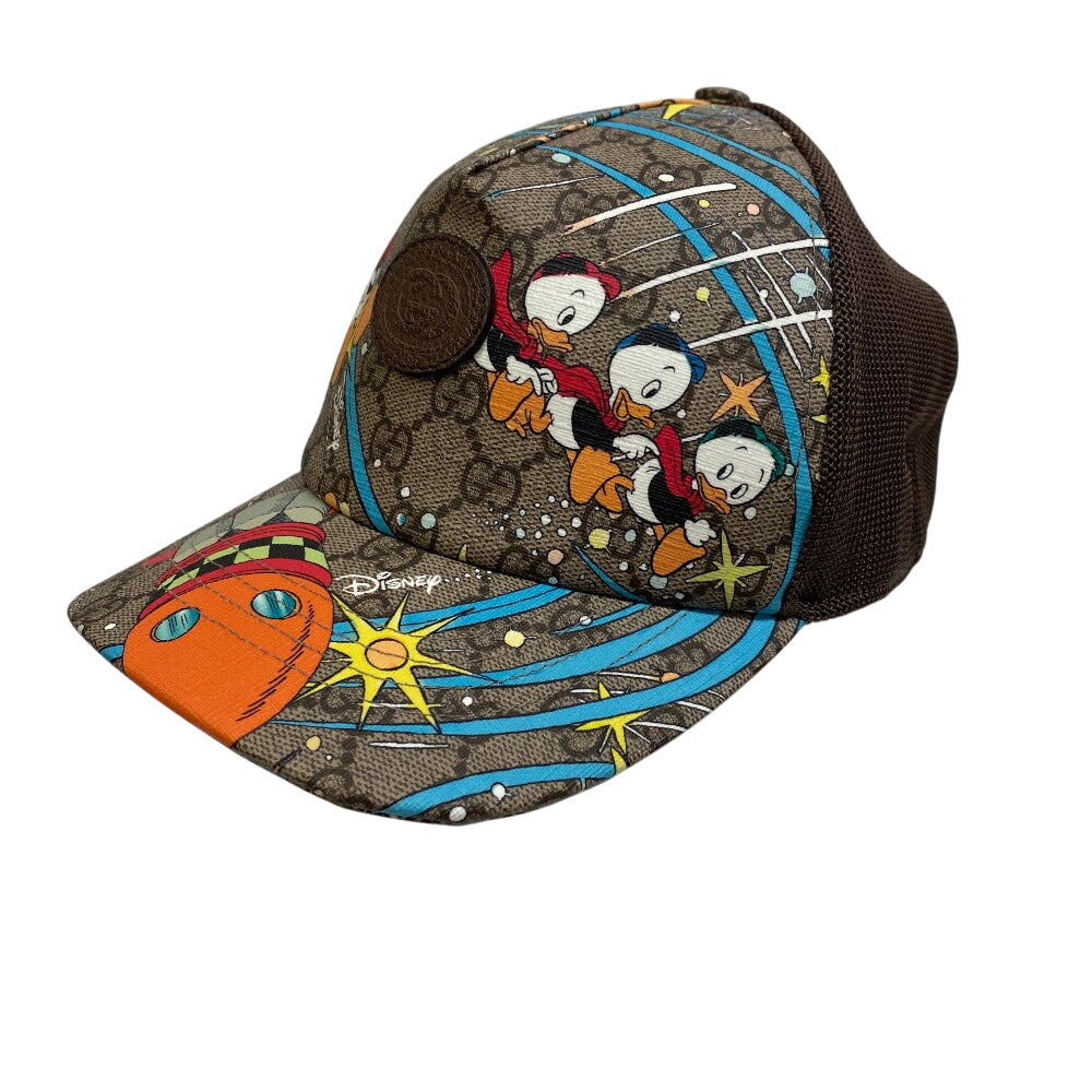 GUCCI cap 648843 GG Supreme canvas, leather Brown GG pattern Baseball cap M58ｃｍ