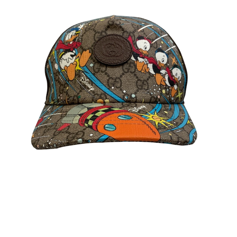 GUCCI cap 648843 GG Supreme canvas, leather Brown GG pattern Baseball cap M58ｃｍ