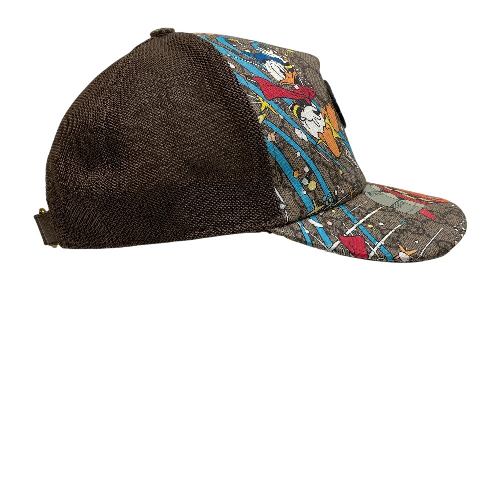 GUCCI cap 648843 GG Supreme canvas, leather Brown GG pattern Baseball cap M58ｃｍ