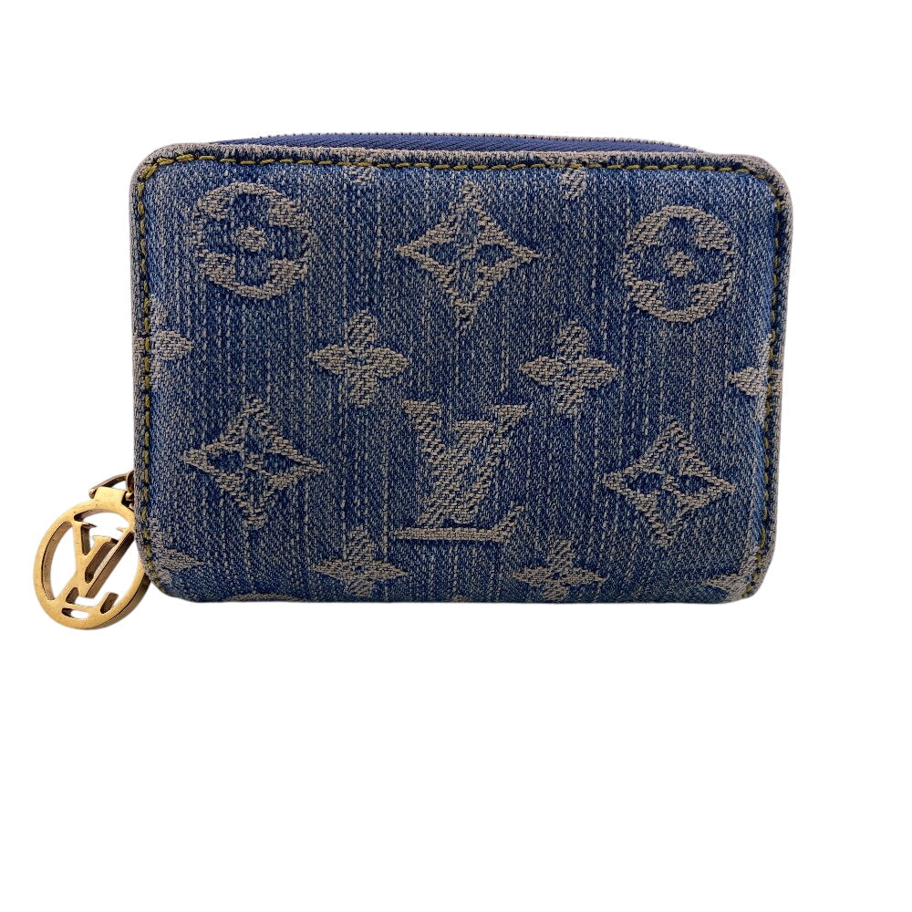 LOUIS VUITTON Bifold Wallet M83160 Cotton, Denim blue Monogram Portefeuille Lou Women