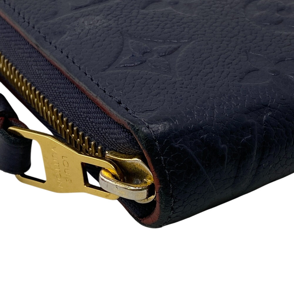 LOUIS VUITTON Long Wallet Purse M62121 leather Navy Zip Around Monogram Ann Platt Zippy wallet Women