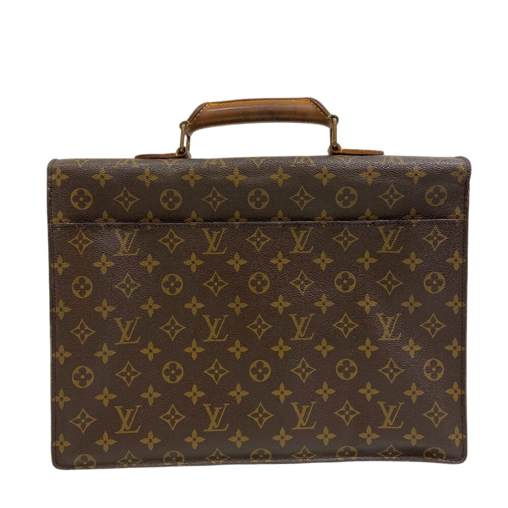 LOUIS VUITTON Business bag M53331 leather Brown Handbag Monogram Conseiller mens