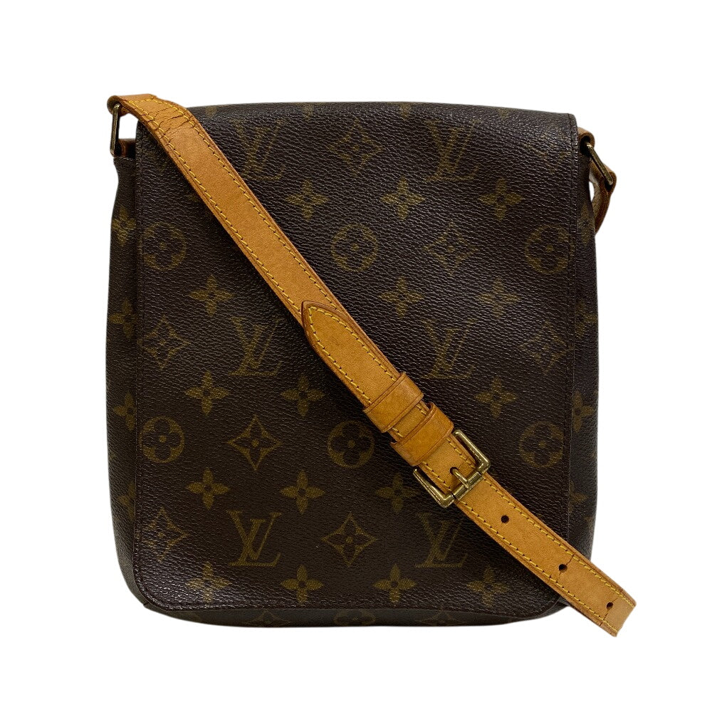 LOUIS VUITTON Shoulder Bag M51258 leather Brown Short strap Monogram Musette Salsa Women