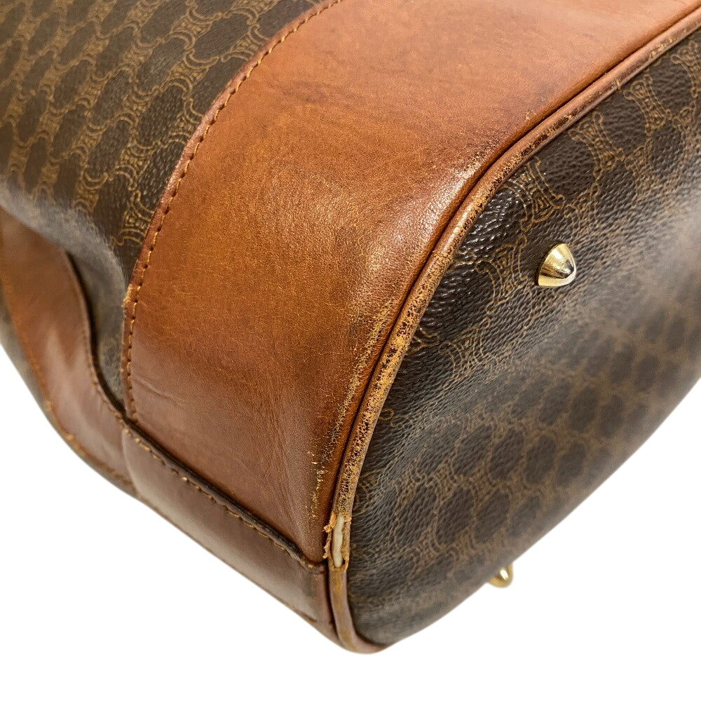 CELINE Backpack leather light brown Macadam Pattern
