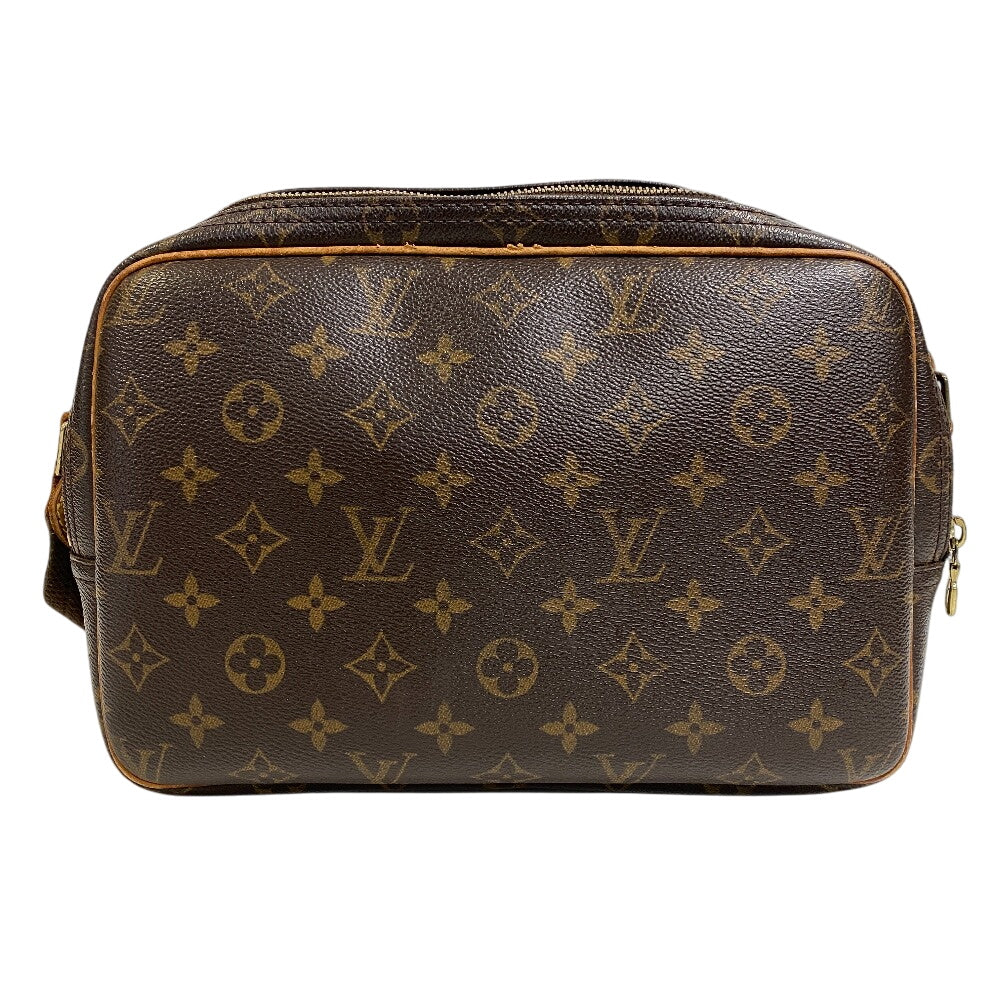 LOUIS VUITTON Shoulder Bag M45254 leather Brown Monogram Reporter PM