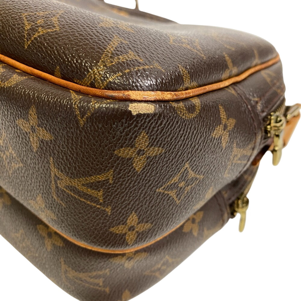 LOUIS VUITTON Shoulder Bag M45254 leather Brown Monogram Reporter PM