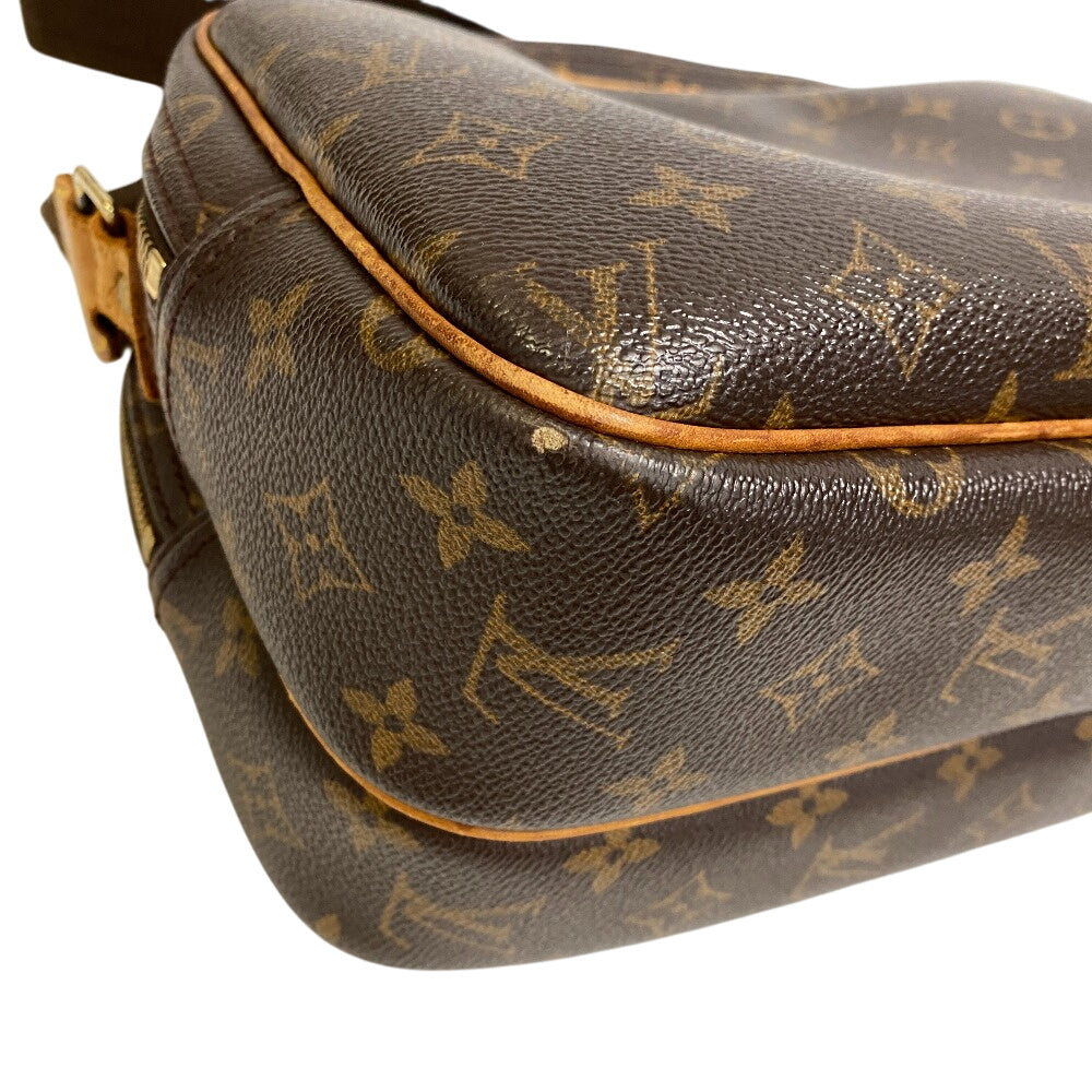 LOUIS VUITTON Shoulder Bag M45254 leather Brown Monogram Reporter PM