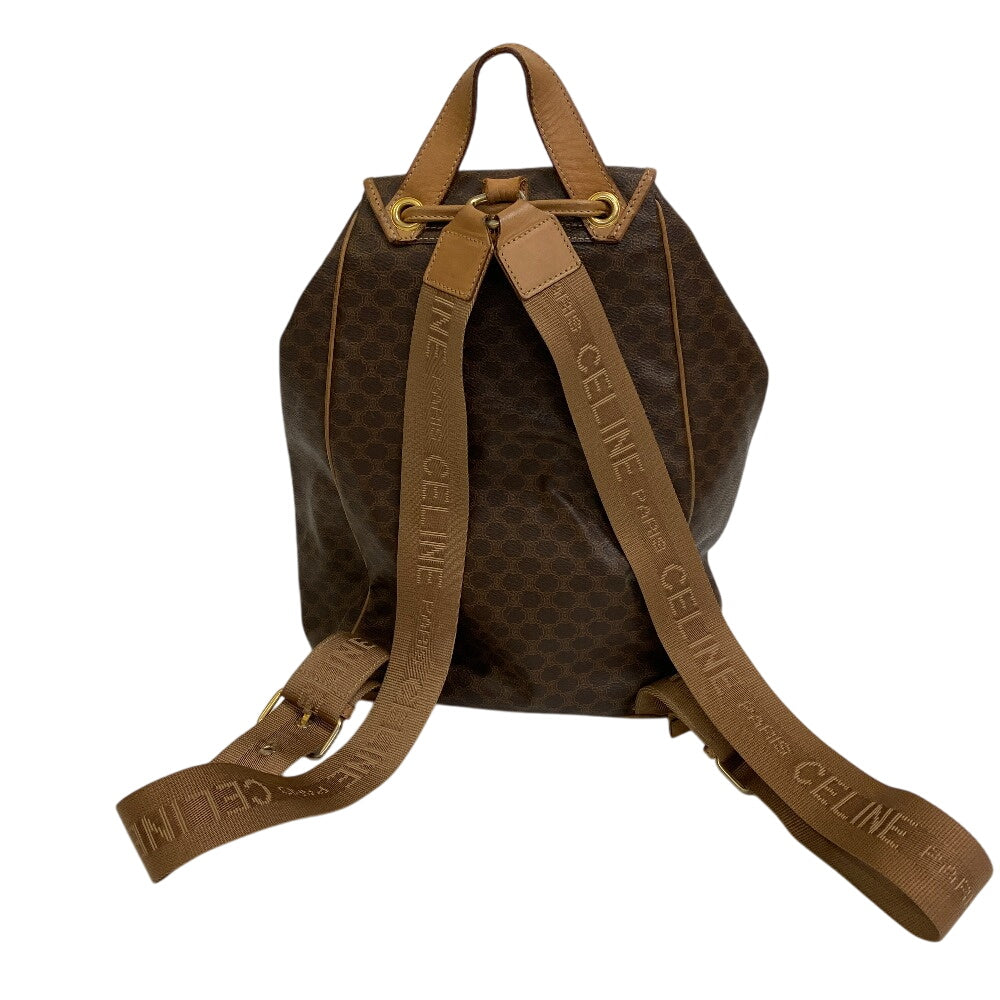 CELINE Backpack leather Brown Macadam