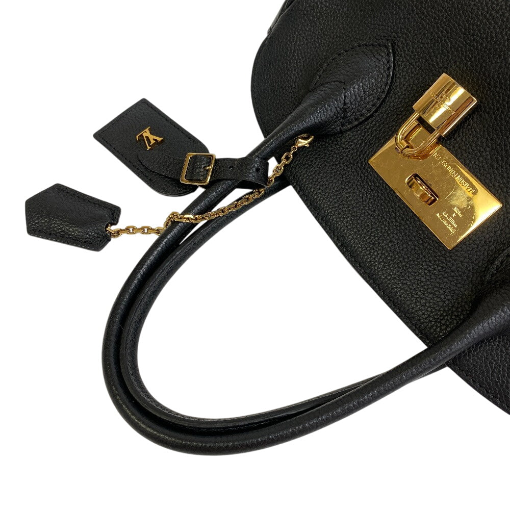 LOUIS VUITTON Handbag M54346 Taurillon Clemence, Leather black Mira PM