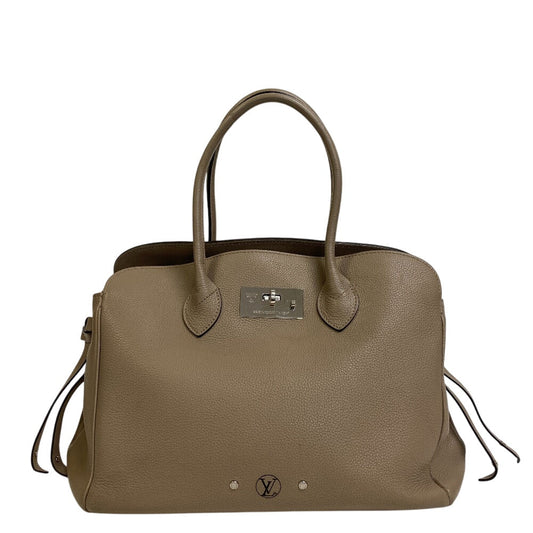 LOUIS VUITTON Tote Bag M51685 leather beige Mira MM