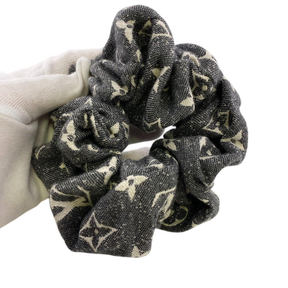 LOUIS VUITTON hair accessory M78226 cotton gray Monogram jacquard denim