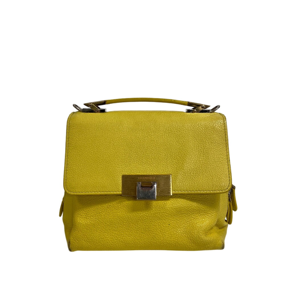 BALENCIAGA Handbag leather yellow