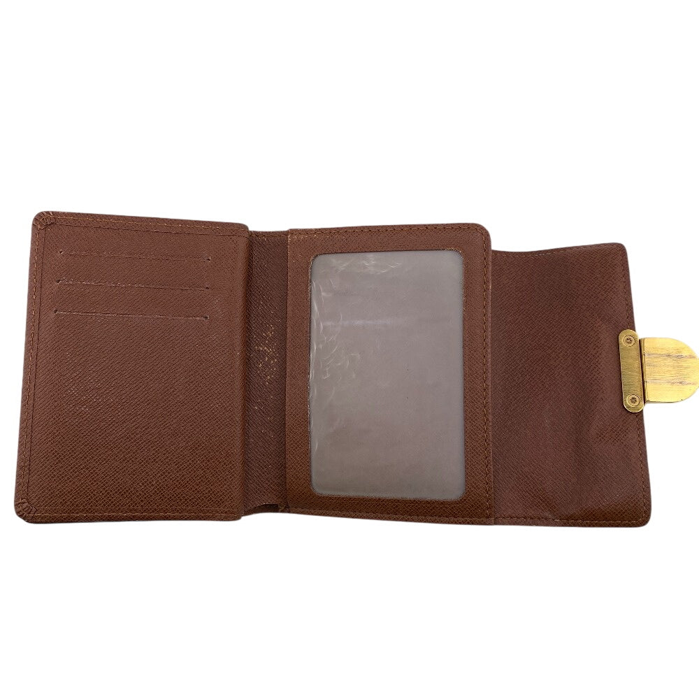 LOUIS VUITTON Tri-fold wallet M58013 leather Brown Monogram Portefeuille Koala