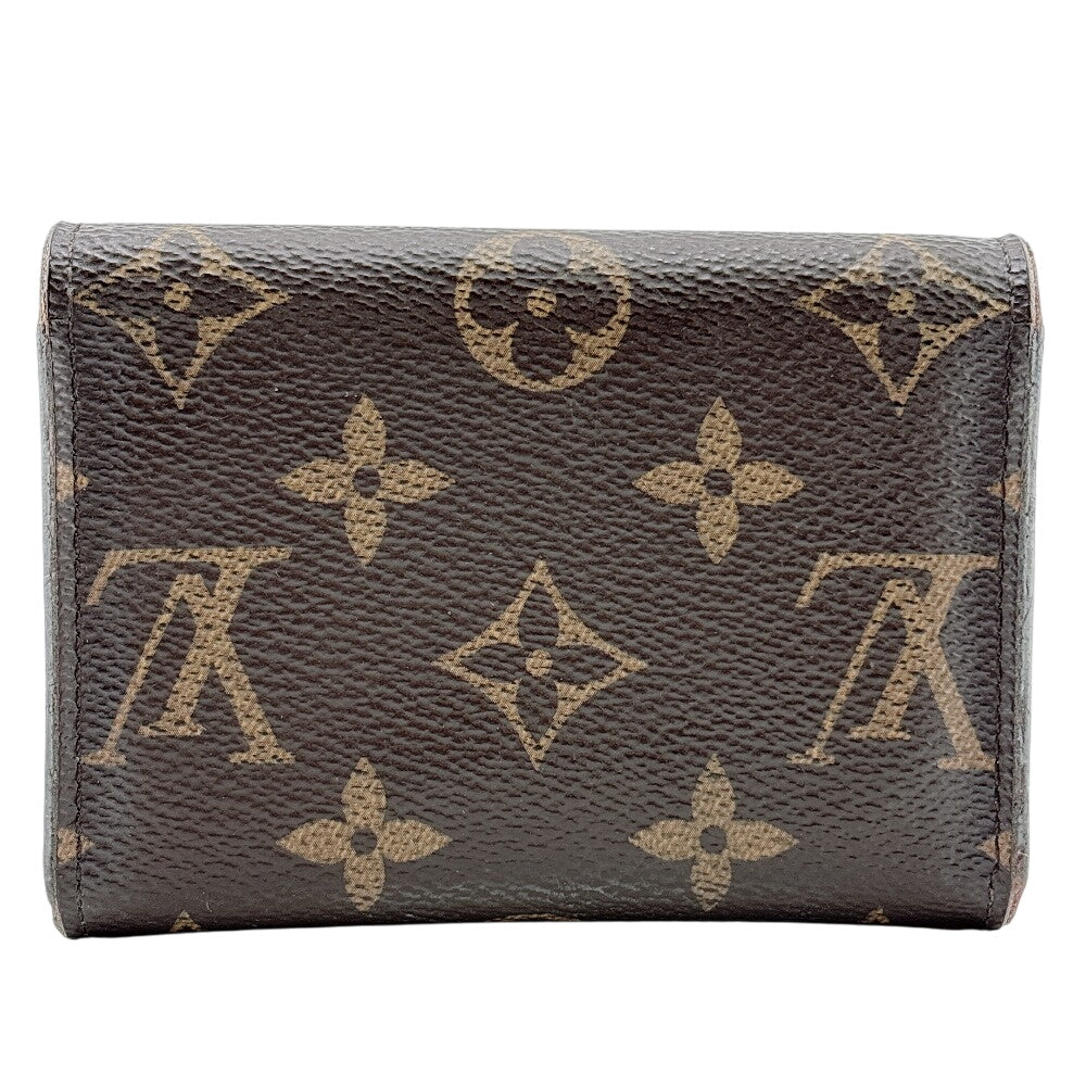 LOUIS VUITTON Coin case M62361 leather Brown Monogram Porto Monero Zari