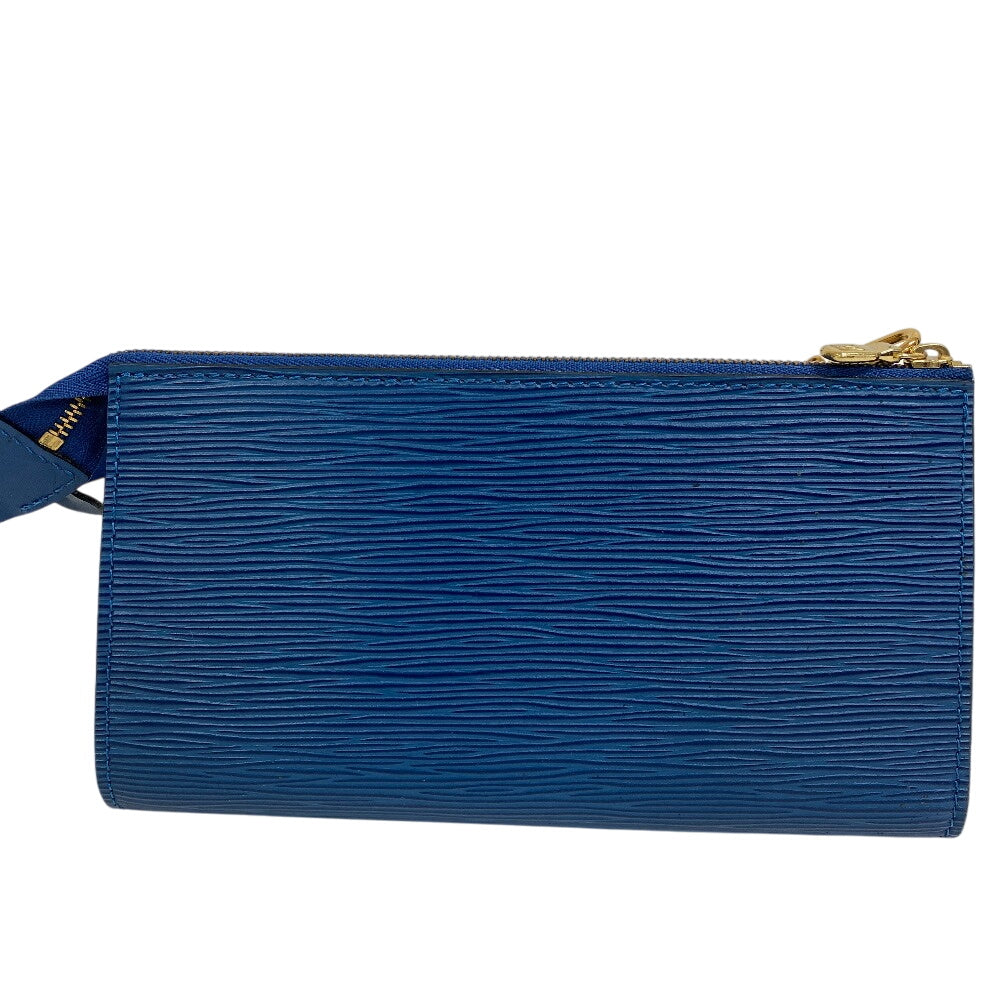 LOUIS VUITTON Pouch M52945 Epi Leather blue Epi Pochette Accessoar