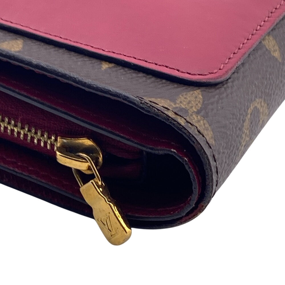 LOUIS VUITTON Bifold Wallet M69433 leather Brown Monogram Portefeuille Juliet