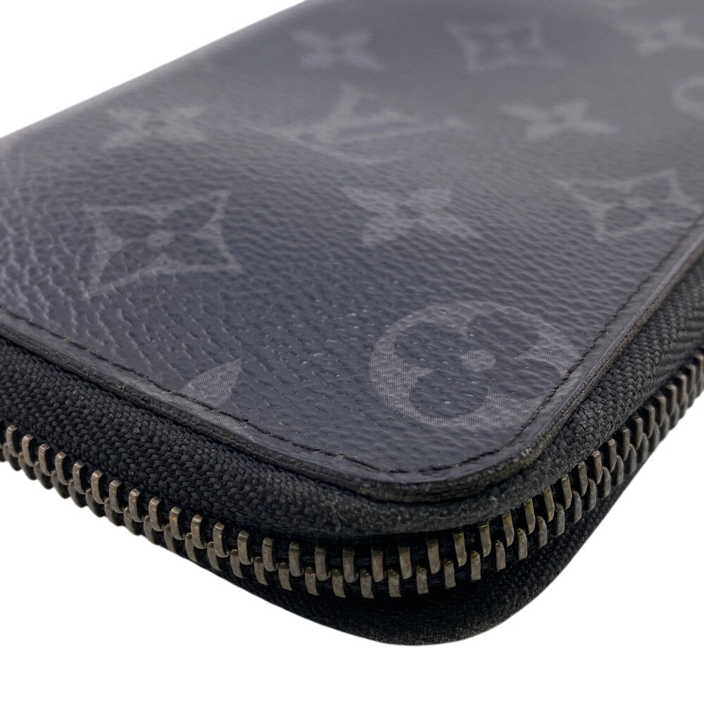 LOUIS VUITTON Long Wallet Purse M62295 leather black Monogram Eclipse Vertical