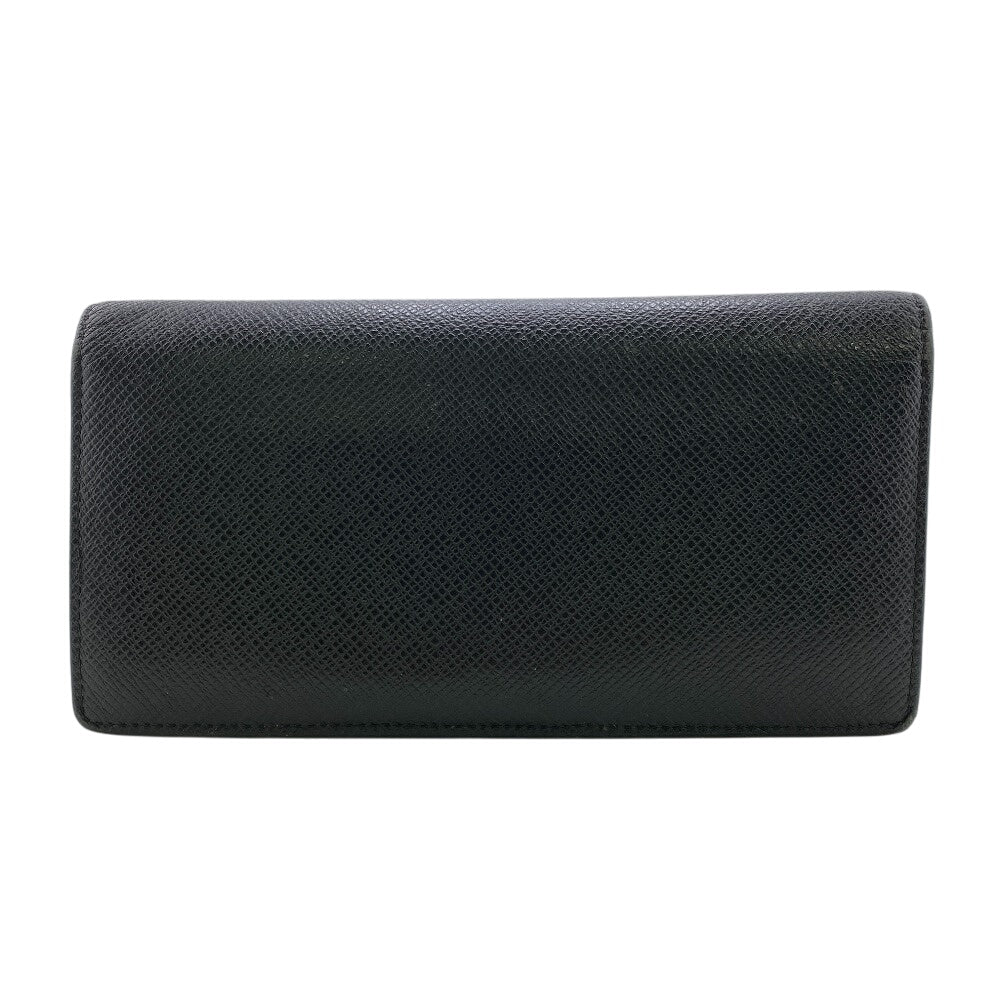 LOUIS VUITTON Long Wallet Purse M30501 leather black Taiga Portefeuille Braza