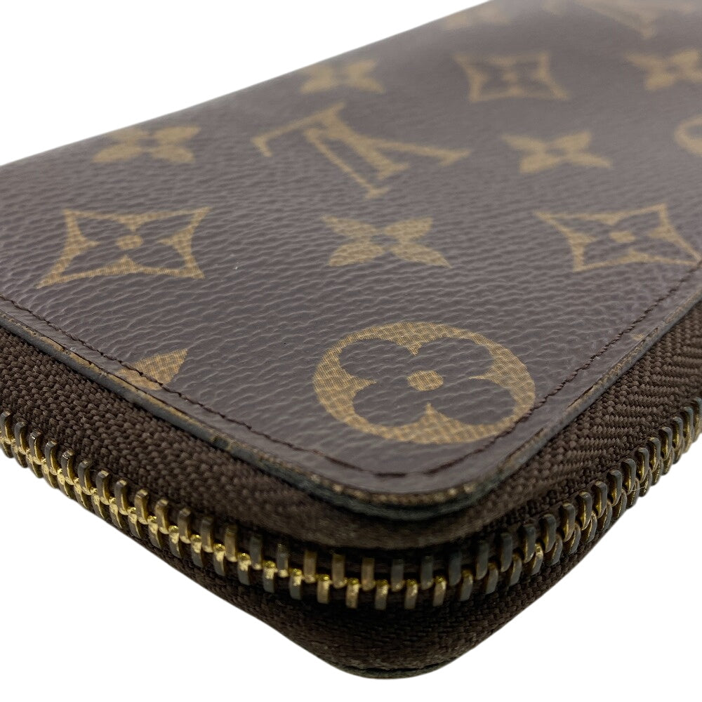 LOUIS VUITTON Long Wallet Purse M60742 leather Brown Monogram Portefeuille Clemence